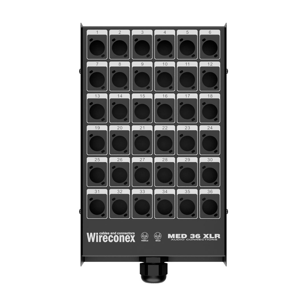Painel 36 Xlr Sem Conectores Med2 36 1sn Wireconex [F108]