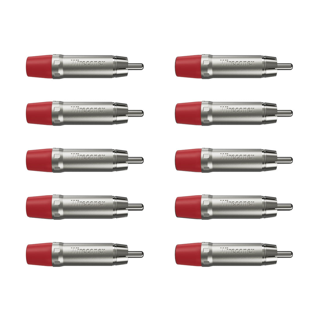 Conector Rca Macho Wc 1212 Rd Wireconex 10 Unidades [F108]