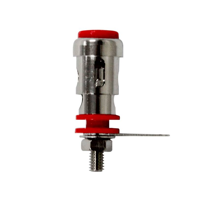 Kit 02 Bornes Vermelhos Para Alto Falante Wc 1159 Wireconex [F108]