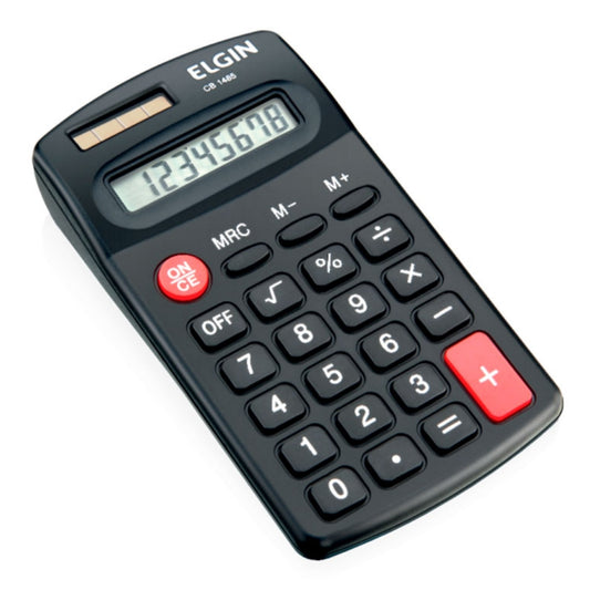 Calculadora De Bolso 8 Digitos Solar Cb-1485 Elgin [F108]