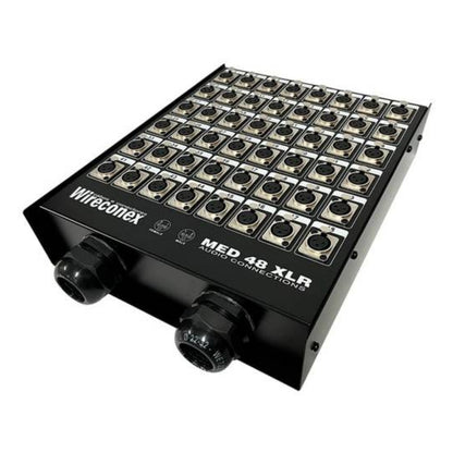 Painel 48 Furos Xlr Com Conectores 2 Saídas Wireconex [F108]