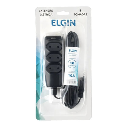 Extensão Elétrica Elgin 3 Tomadas - 2pinos - 10metros [F108]