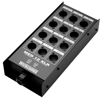 Painel Para Multicabos Sem Conectores 12 Vias Xlr Wireconex [F108]