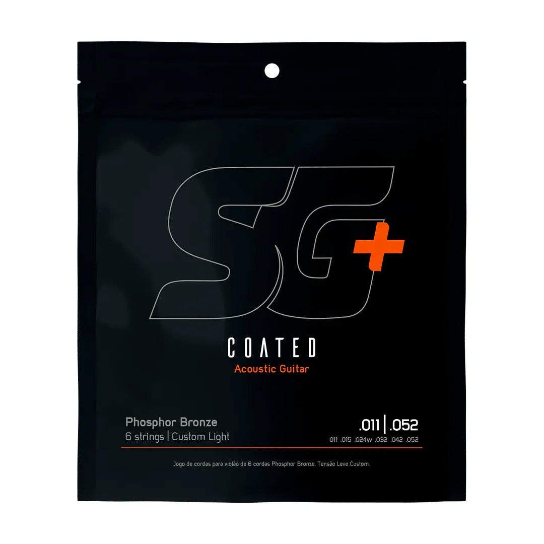 Encordoamento P/violão Fósforo Bronze Sg+ Revestido 011 [F108]
