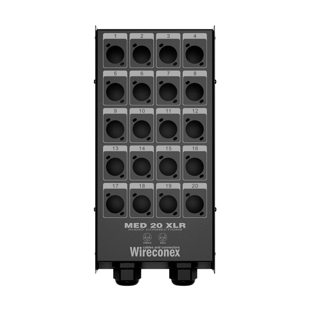 Painel 20 Xlr 2 Prensa Cabo Med2 20 2s Wireconex [F108]