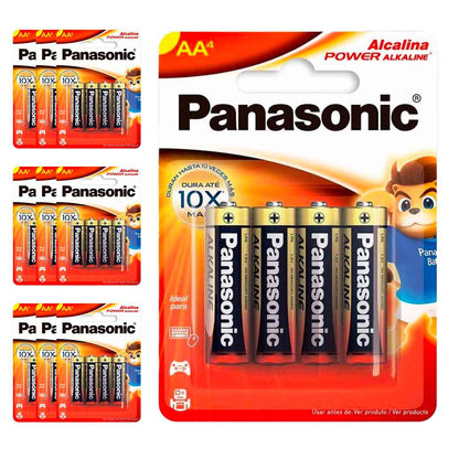 40 Pilhas Alcalinas Aa Panasonic (10 Cart)