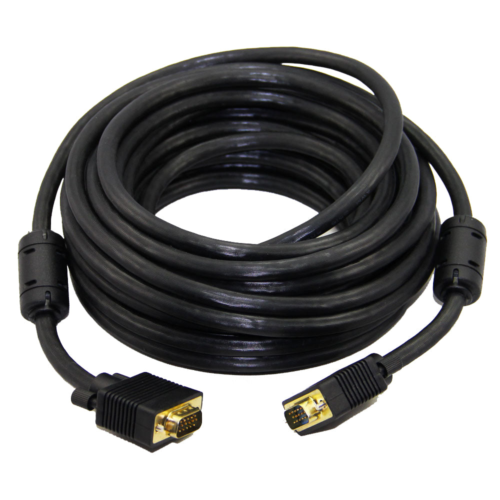 Cabo Nwt Para Monitor Vga Hd15m X Hd15m 20m Preto Com Filtro [F133]