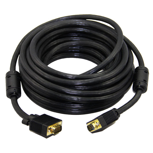Cabo Nwt Para Monitor Vga Hd15m X Hd15m 20m Preto Com Filtro [F133]