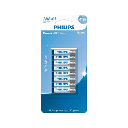 Pilhas Alcalina Philips Aaa Lr03p16bp/59 [F108]