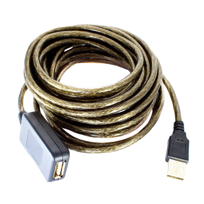 Cabo Extensão Usb A Macho  Fêmea Com Malha E Amplificador 2.0 10m Storm [F108]