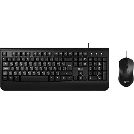 Kit Teclado e Mouse Lecoo CM105 USB Preto [F002]