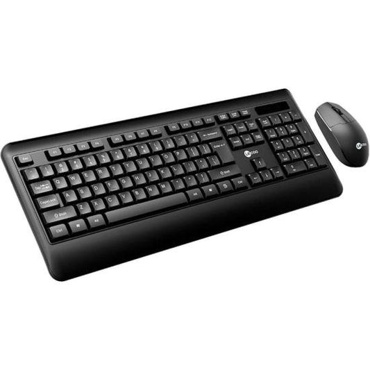 Kit Teclado e Mouse Lecoo KW202 Sem Fio Preto [F002]