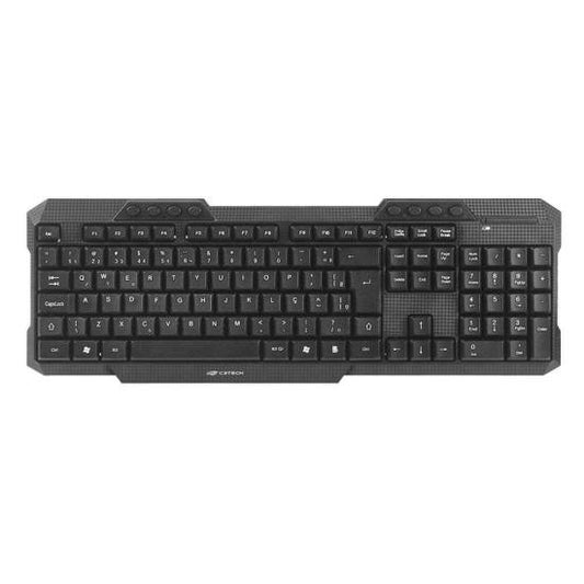 Kit Teclado e Mouse C3tech K-W10 Sem Fio Preto [F002]
