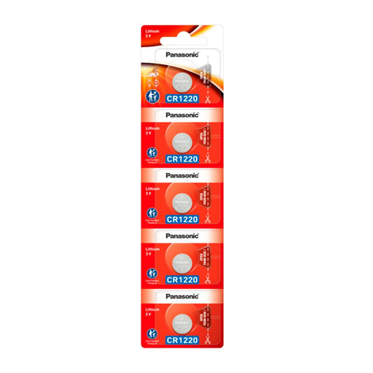 20 Baterias CR1220 Panasonic (04 cartelas)