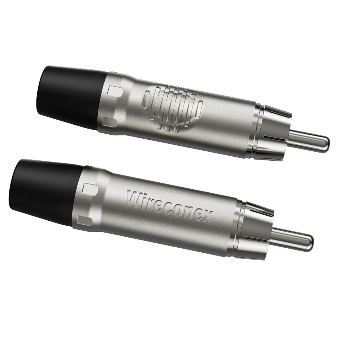 Conector Plug Rca Macho Wc 1212 Bk  Wireconex 10unidades [F108]