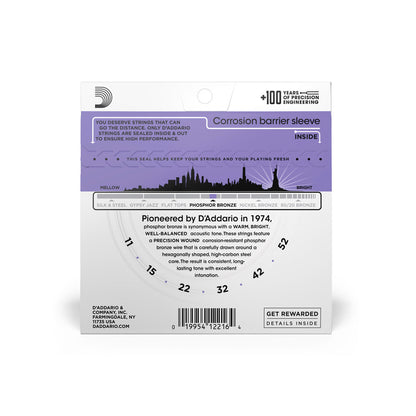 Cordas Para Violão Aço D Addario Phosphor Bronze Ej26 .011-.052 [F108]
