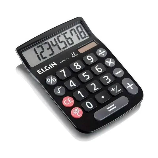 Calculadora Mesa Visor 8 Dig. Preta Mv-4133 Elgin [F108]