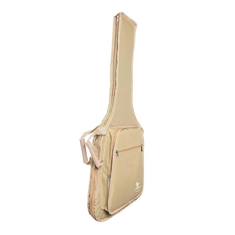 Capa Guitarra Extra Bolso Cargo - Nylon 600 Bege [F108]