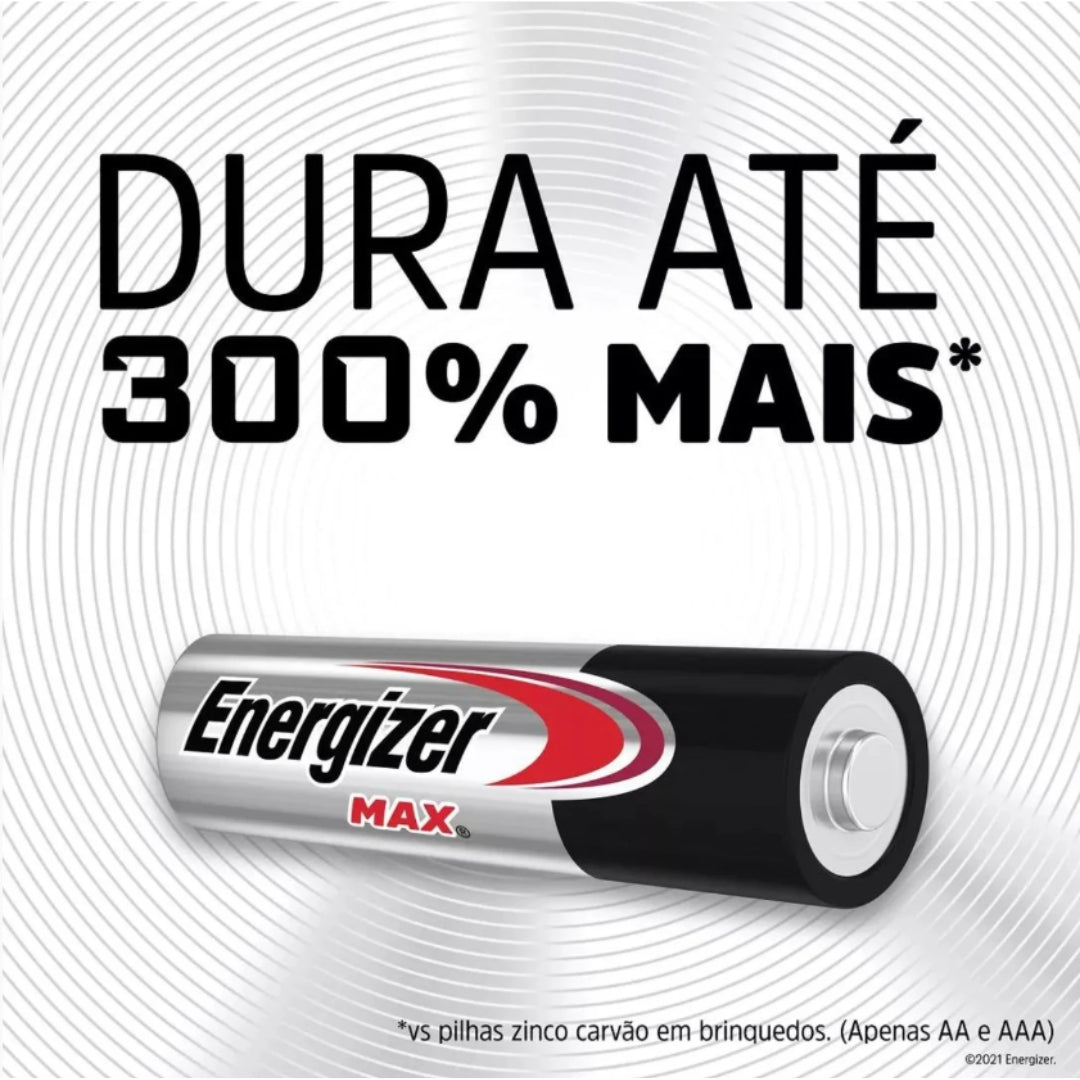 Pilha Alcalina Max Aaa Cart 8 Sm-96 Energizer [F108]