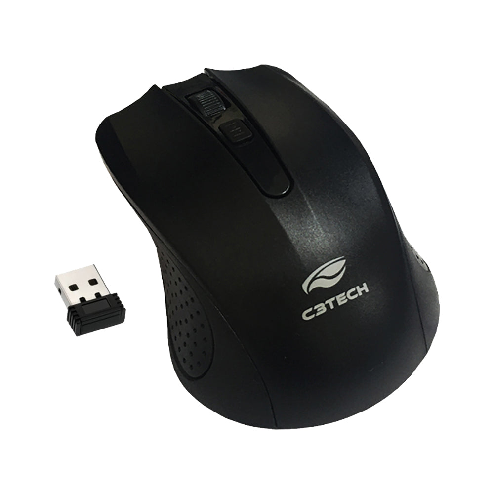 Mouse Sem Fio C3tech Wireless M-w20bk Usb Preto 2.4ghz [F133]