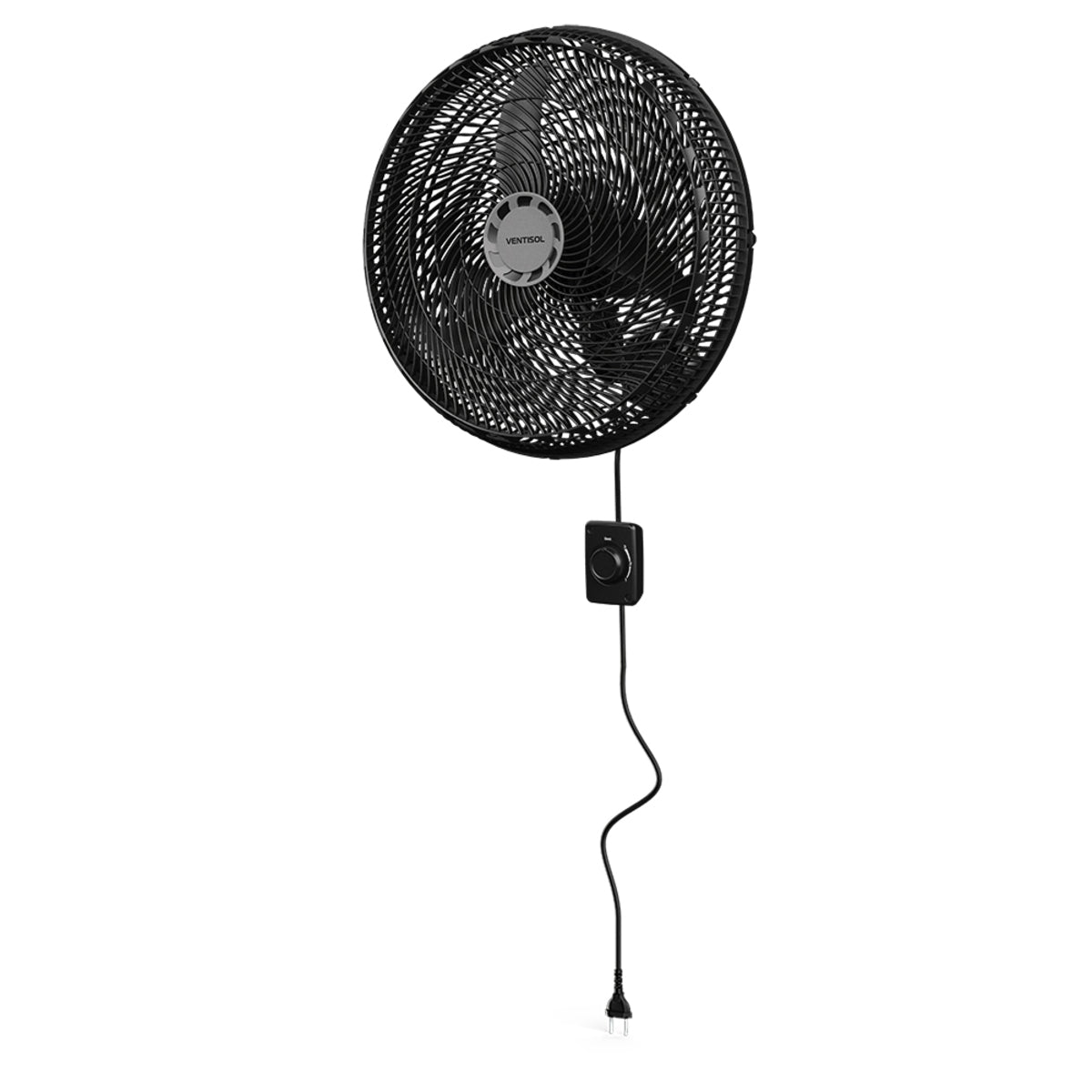 Ventilador Parede 50cm Oscilante 220v Preto Ventisol [F108]