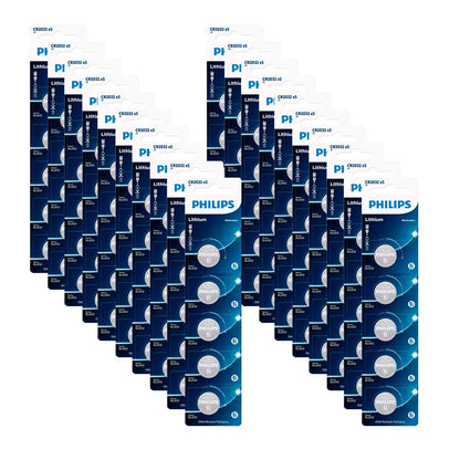 100 Baterias CR2032 Philips (20  Cart)