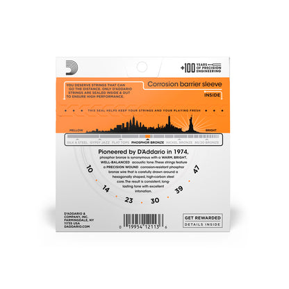 Cordas Para Violão Aço D Addario Phosphor Bronze Ej15 .010-.047 [F108]
