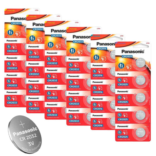 30 baterias (20 CR2032, 5 CR2016 e 5 CR2025) Panasonic