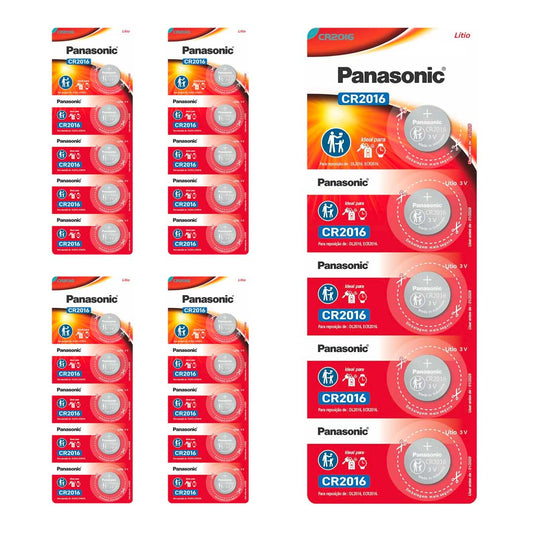 25 Baterias Cr2016 Panasonic (5 Cart)