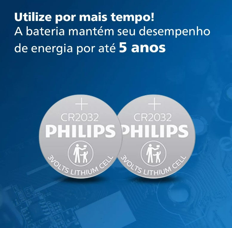 25 Baterias CR2032 Philips (5  Cart)