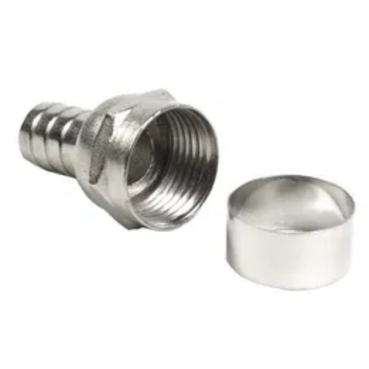 Conector F Rg 59 Com Anel Corpo Longo Storm 100 Unidades [F108]