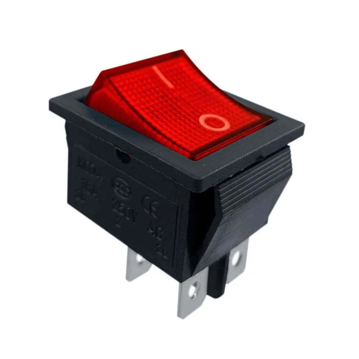 Chave Kcd4 4 Terminais Vermelha 15a 250vac Storm (10 Un) [F108]