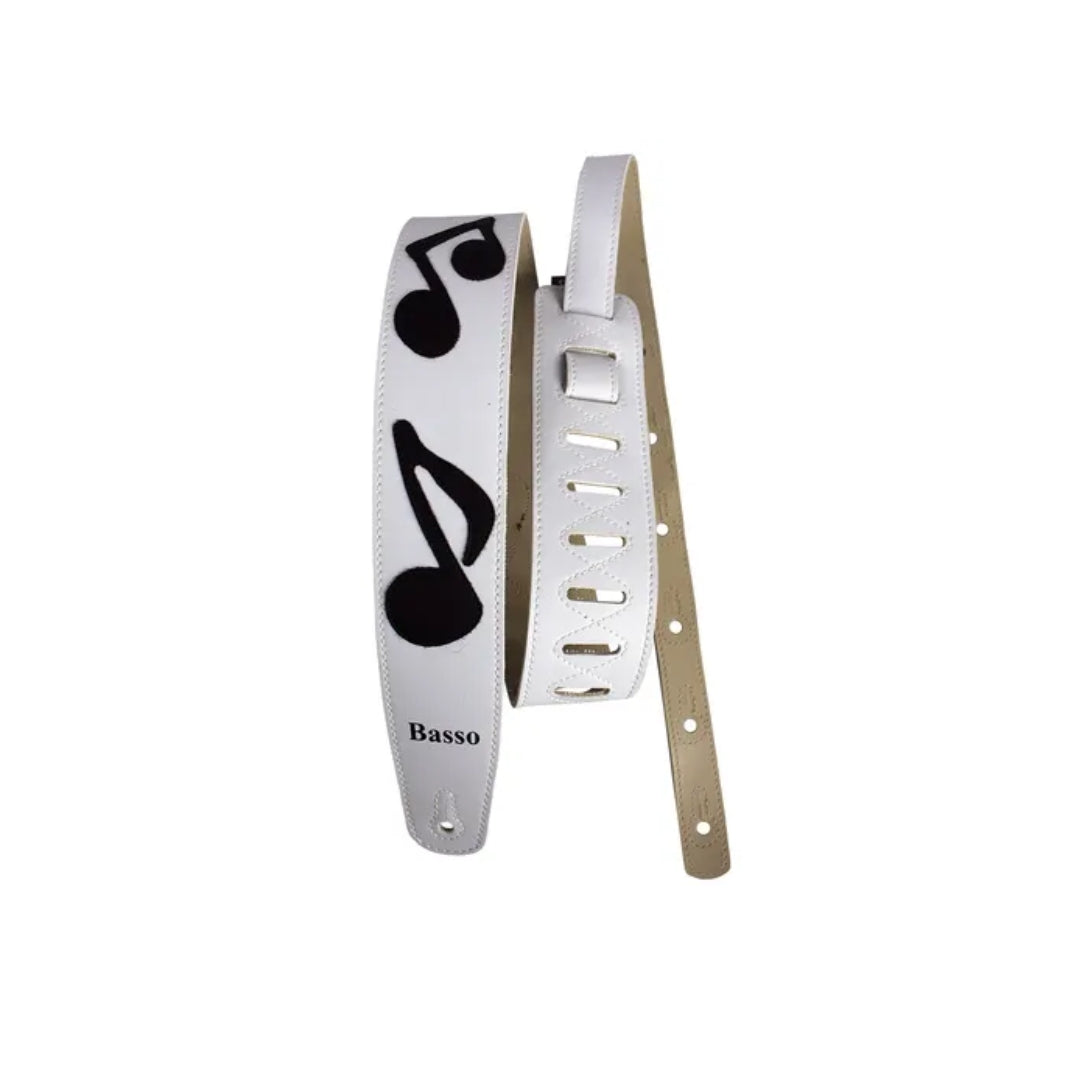 Correia Nm Branco Nota Musical Preto Basso [F108]