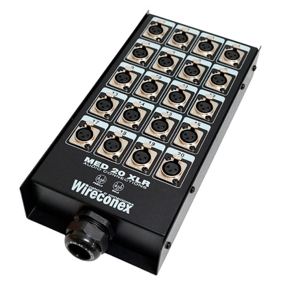 Painel Multicabo 20 Vias Com Conectores Xlr Medusa Wireconex [F108]