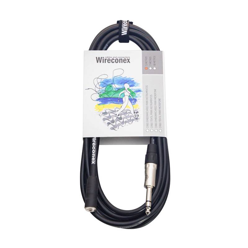 Cabo Extensão Fone De Ouvido  Phc05 P10 1/4 Trs X P2 3,5 Wireconex [F108]