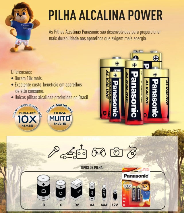 100 Baterias Alcalinas 9v Panasonic