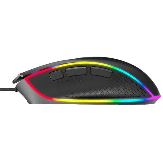 Mouse Gamer Fortrek Cruiser New Edition 12000 Dpi RGB Preto [F002]