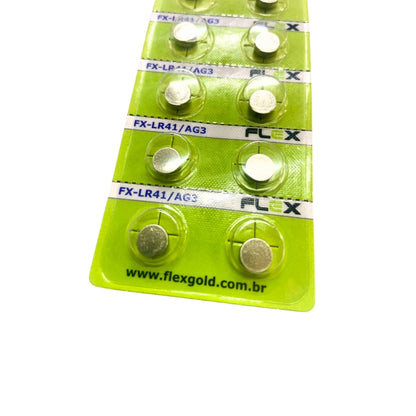 Bateria Botão Lr41 Cartela Com 14 Unidades Flex [F108]