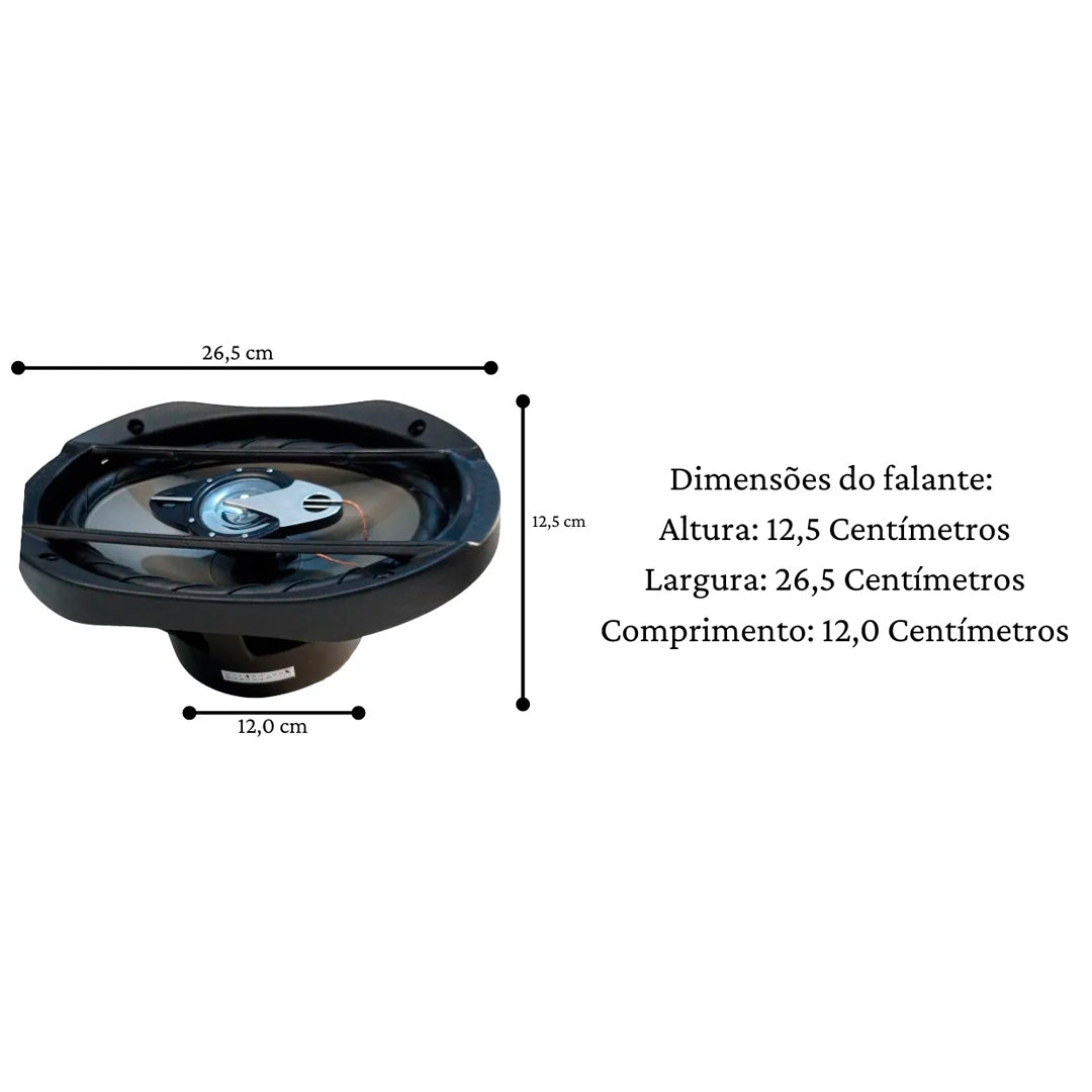 Kit Falante Quadriaxial 6x9 Pol 200w 4r Cz Leson [F108]