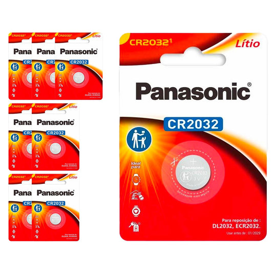 8 Baterias Cr2032 Panasonic
