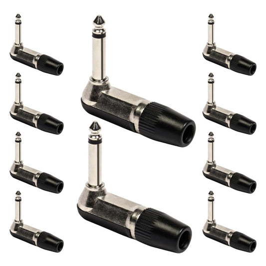 Conector P10 Macho Linha Mono Metal 90 Graus Storm [F108]