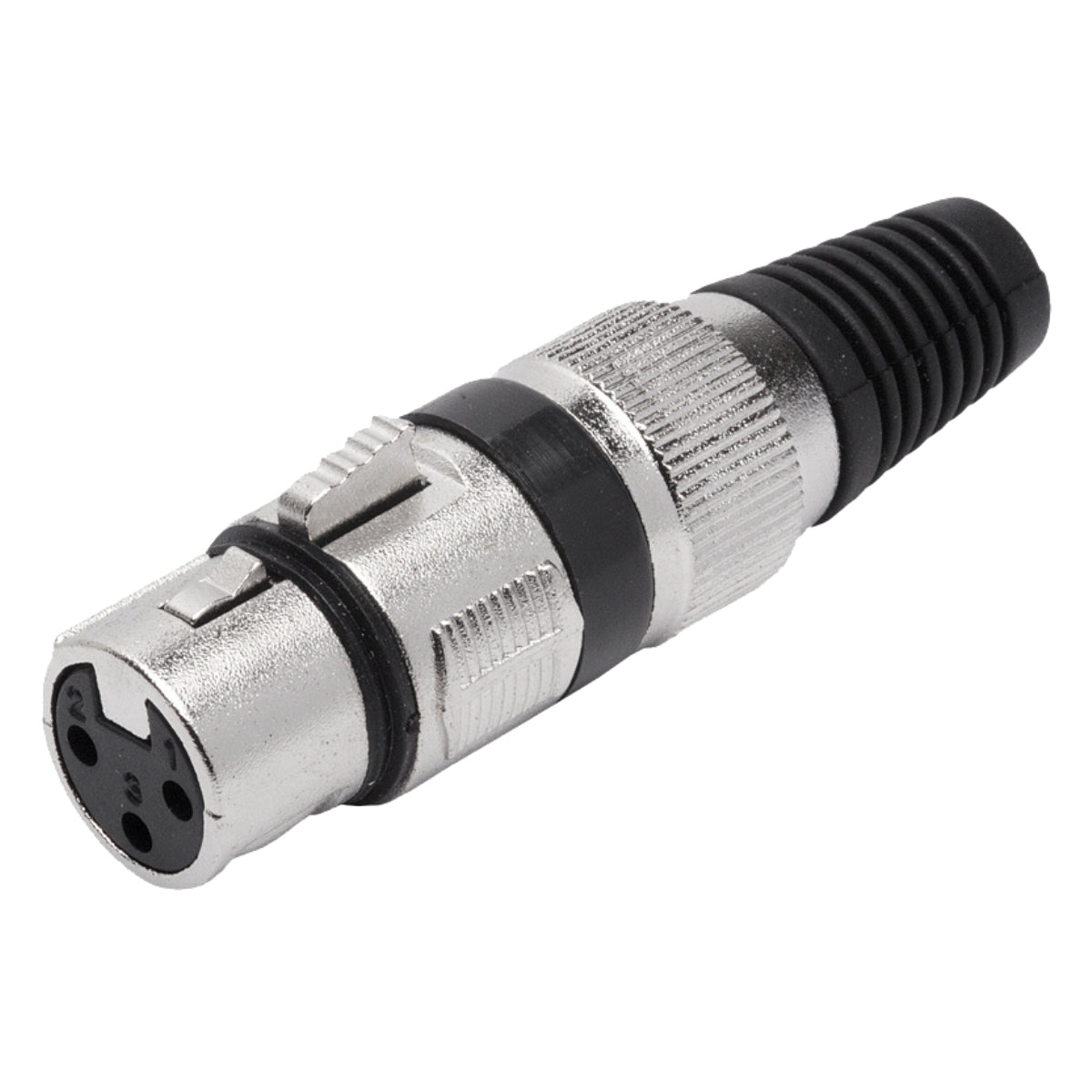 Conector Xlr Femea Linha Preto Corpo Metalico Storm 05 Unidades [F108]