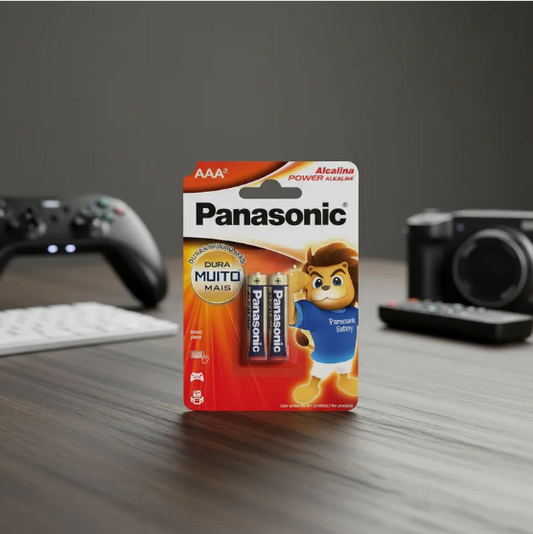 Pilha Alcalina 1,5V AAA LR03 (C/20 Pilhas) Panasonic - BLI / 20 [F002]