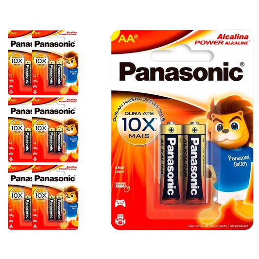 14 Pilhas Alcalinas Aa Panasonic (7 Cart)