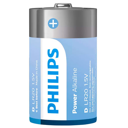 12 Pilhas Alcalinas D Philips (6  Cart)