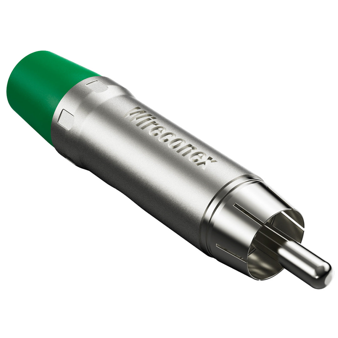 Plug Rca Macho Nickel Verde 10 Un Wireconex [F108]