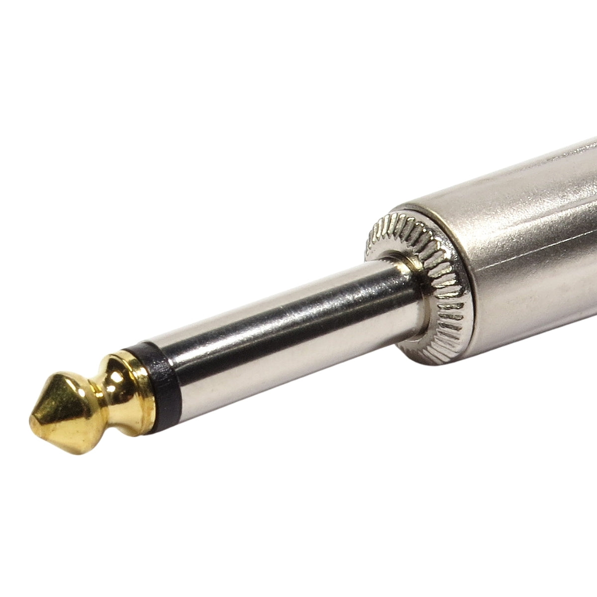 Conector P10 Macho Linha Mono Metal Ponta Gold Storm 10 Unidades [F108]