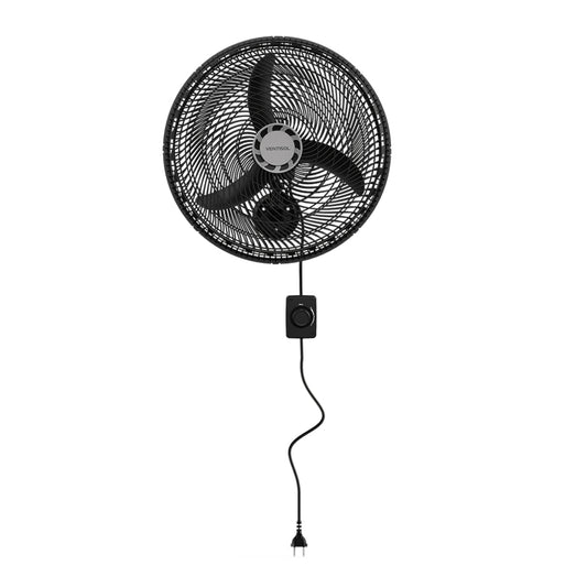 Ventilador Parede 50cm Oscilante 220v Preto Ventisol [F108]