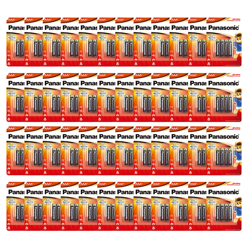 192 Pilhas Alcalinas AAA Panasonic (48 Cartelas C/4 Un)