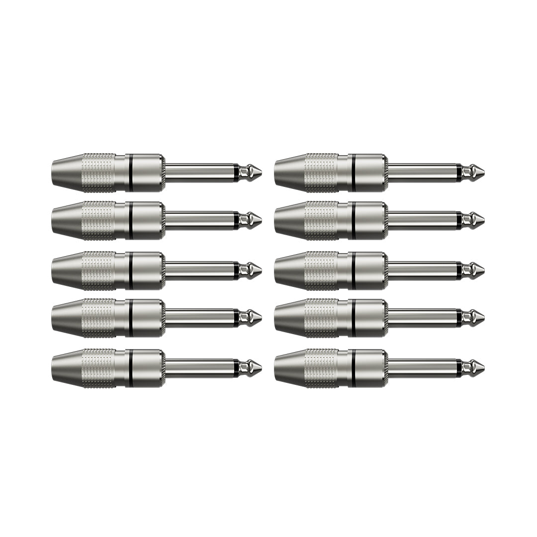 Conector P10 Mono Nickel Wc153 10 Un Wireconex [F108]